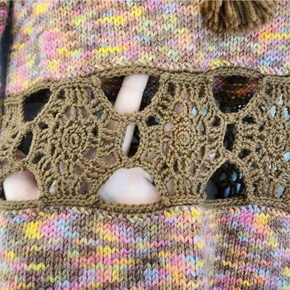 Handknit wool dress tunic - Picture 4 of 8